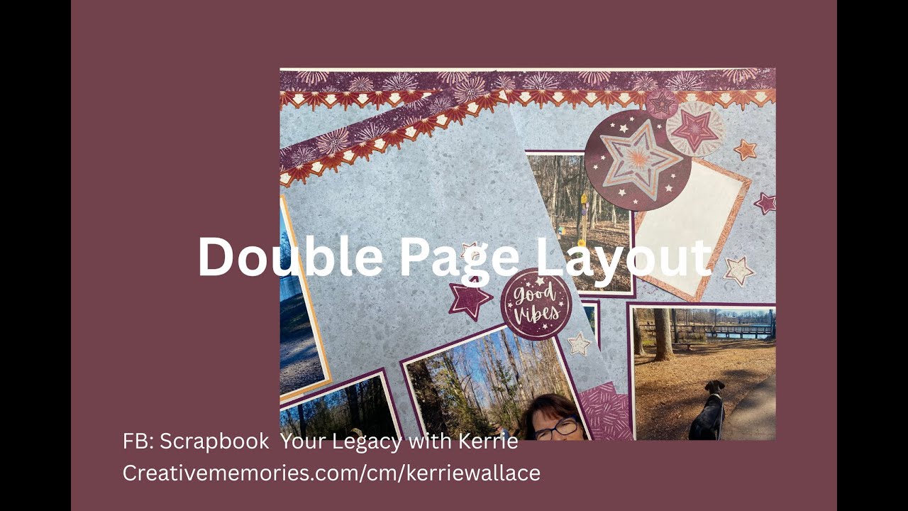 Double Page Scrapbook Layout