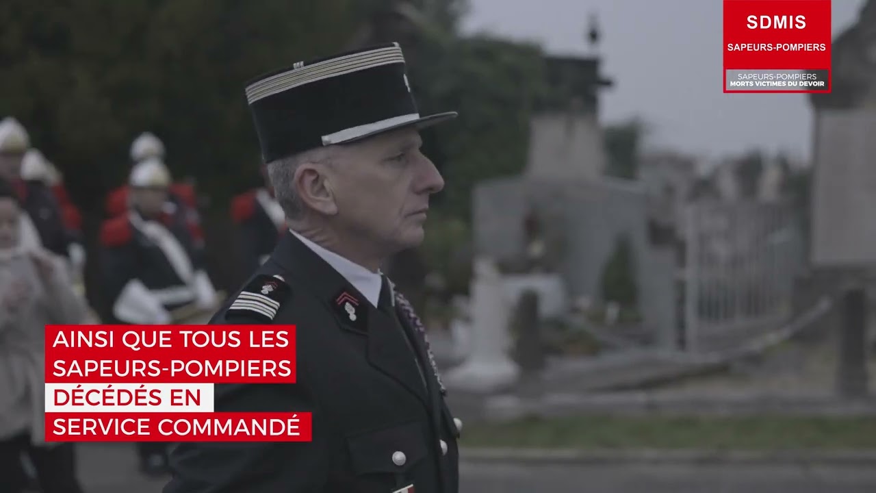 Cérémonie en mémoire des sapeurs-pompiers morts en service commandé - Loyasse, 4/01/2023