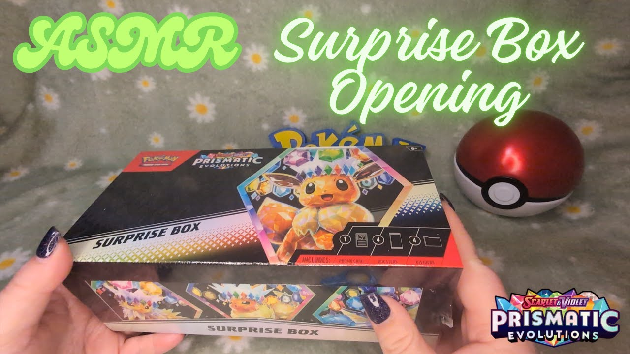 ASMR [Soft Spoken] Pokémon - Surprise Box opening - A MASTERBALL? #pokemonasmr #prismaticevolutions