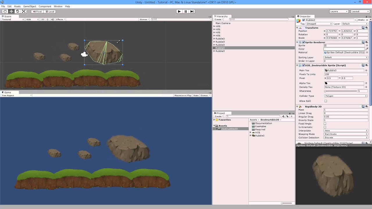 Destructible 2D - Basic Tutorial