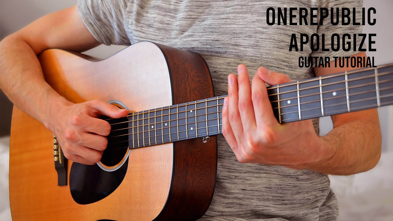 OneRepublic &ndash; Apologize EASY Guitar Tutorial With Chords / Lyrics