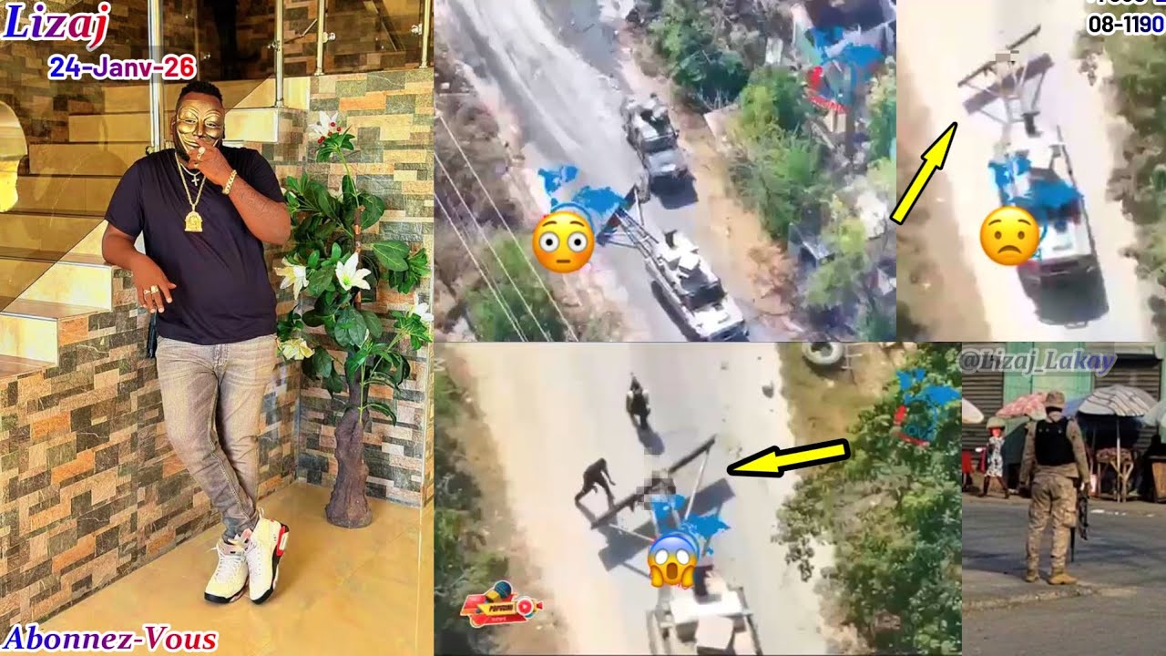 Lapolis Mete Sòlda Jeff Gwo Lwa a sou Tèt Kwòk Blindé a. Bakòp feray Mibalè ap frape rèd rèd