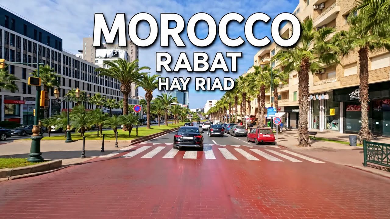 Rabat City Walk 🇲🇦 | Hay Riad to Mahaj Riad [ASMR]