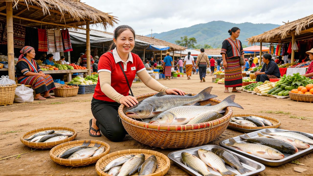 Ly Hieu Hieu Drains Pond, Harvests Lots of Fish, Puts Fish on My Truck to Sell