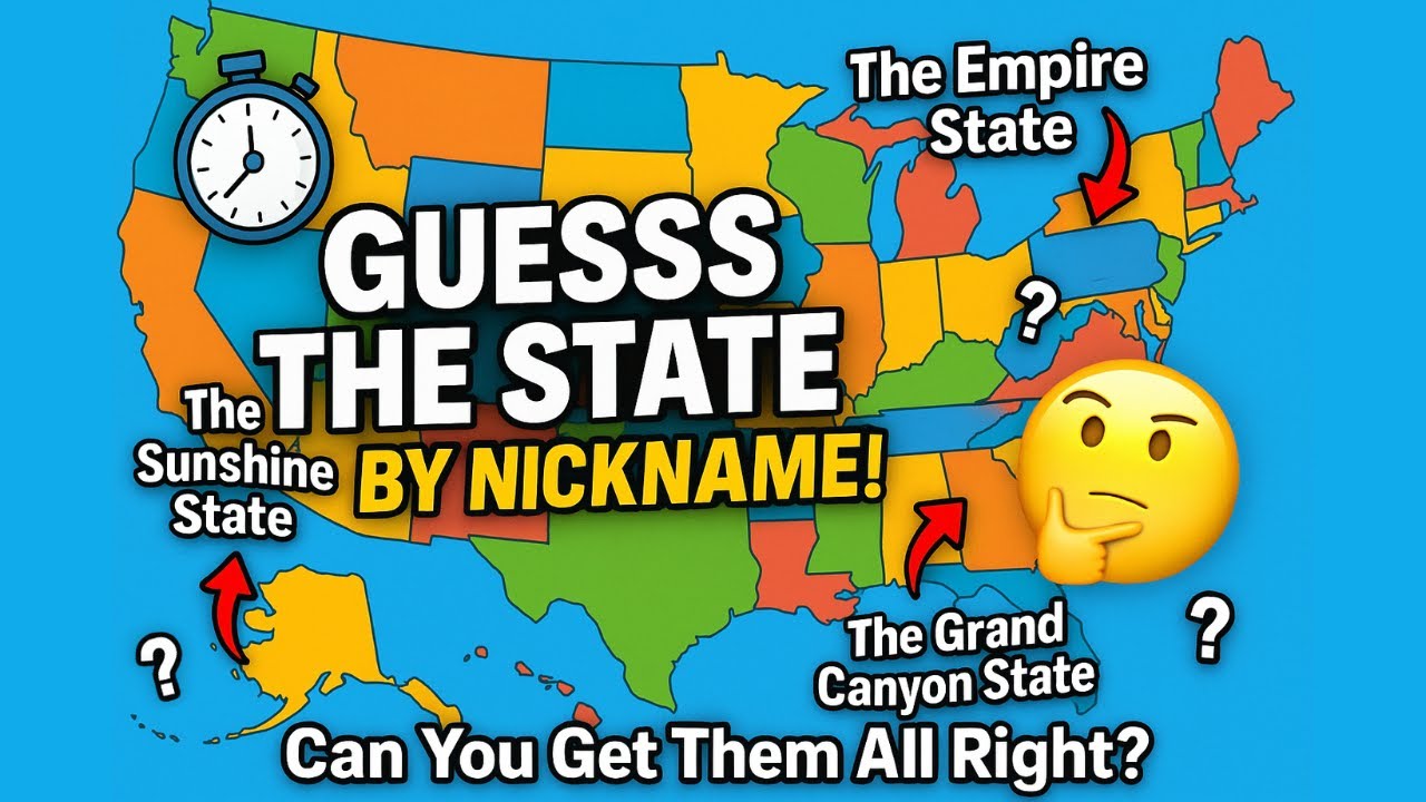 Can You Guess the US State by Its Nickname? 🗽🤔✅