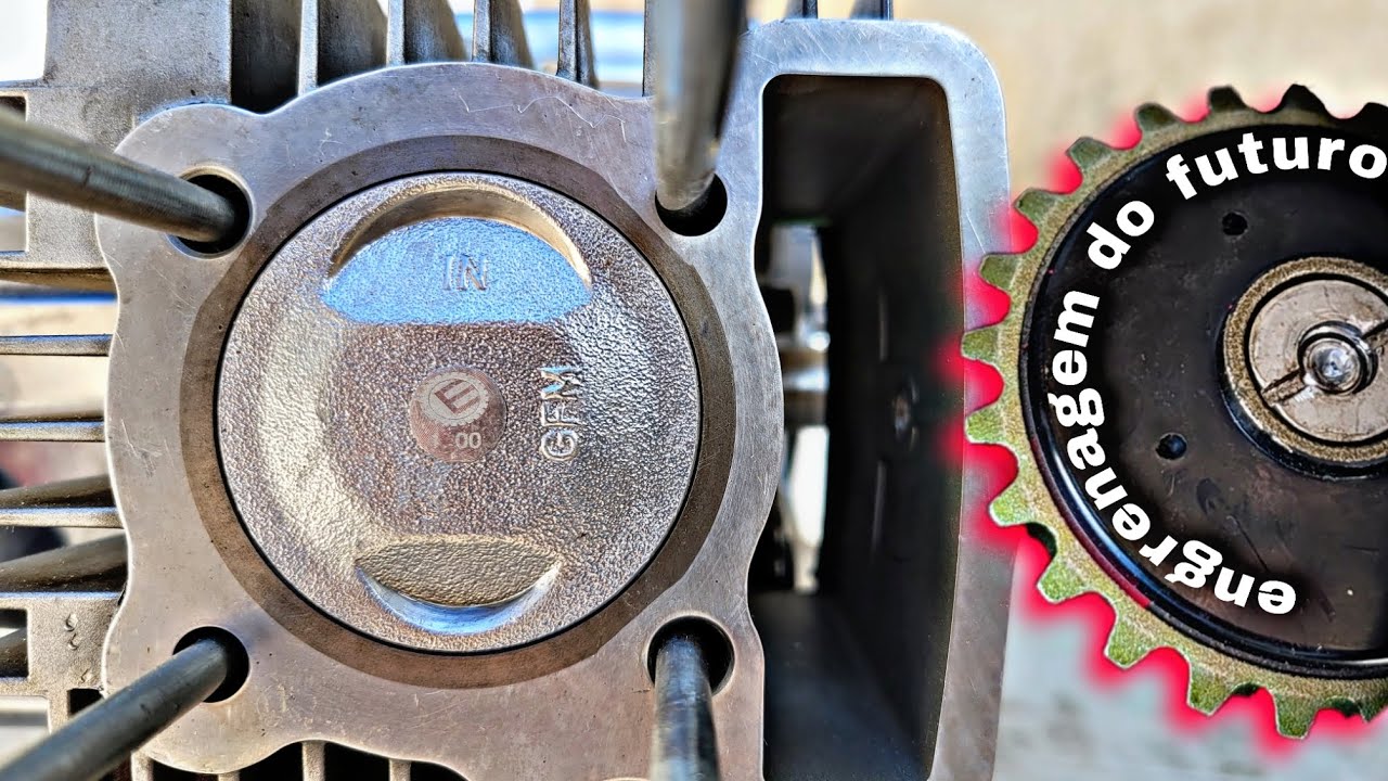 preparei o Motor da 50cc, pistão 1mm, olha só essa engrenagem diferenciada