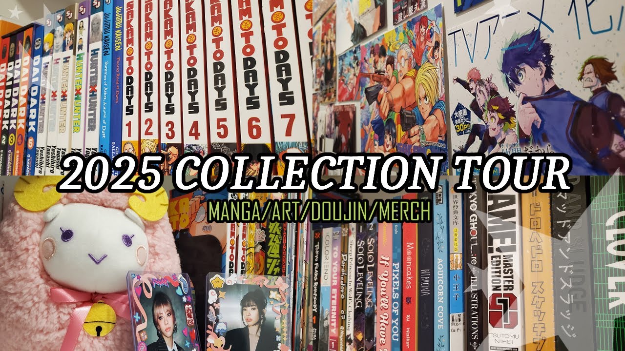 Bookshelf and Manga Collection Tour | 2025