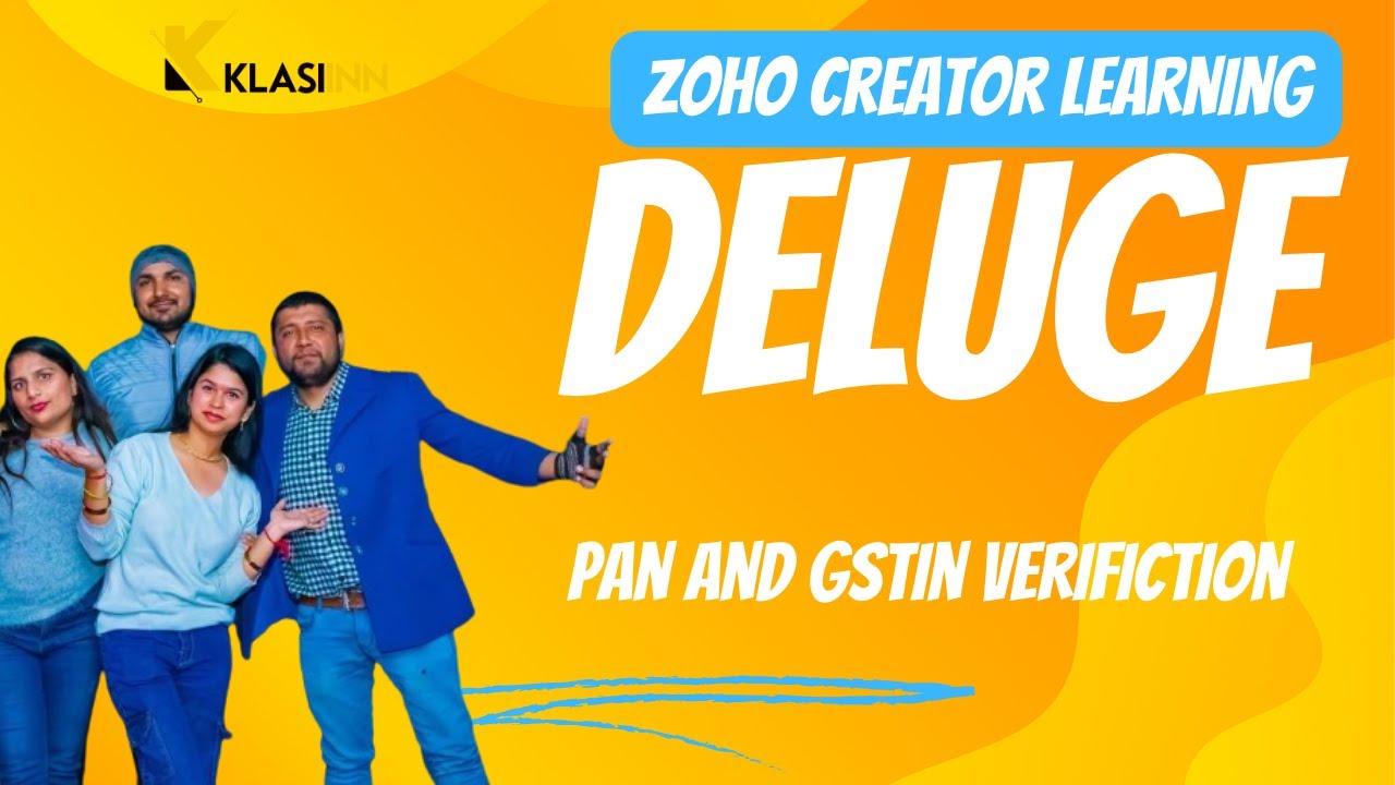 pan and GSTIN verification in zoho creator by deluge | hindi
