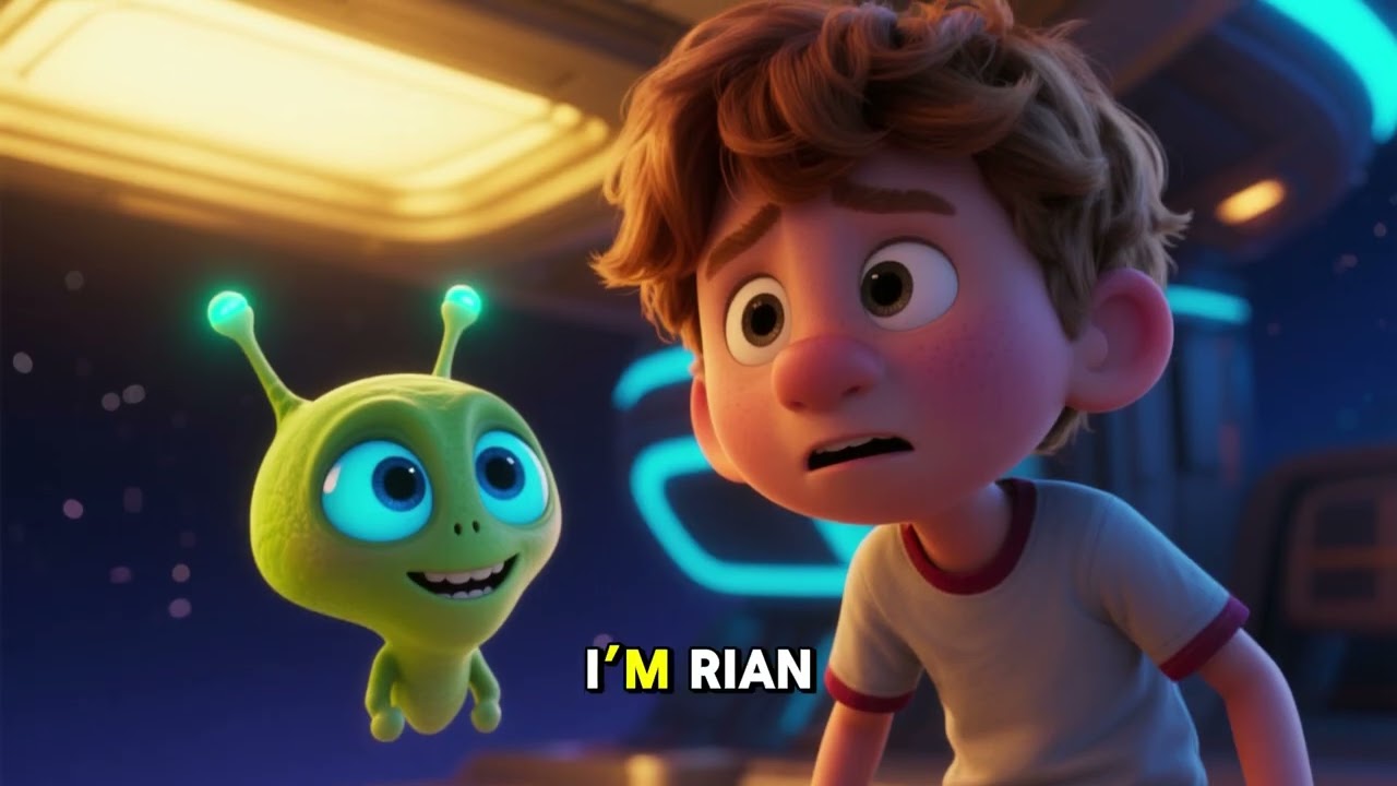 The Space Boy and the Friendly Alien | Kids Story | Heartwarming Space Adventure