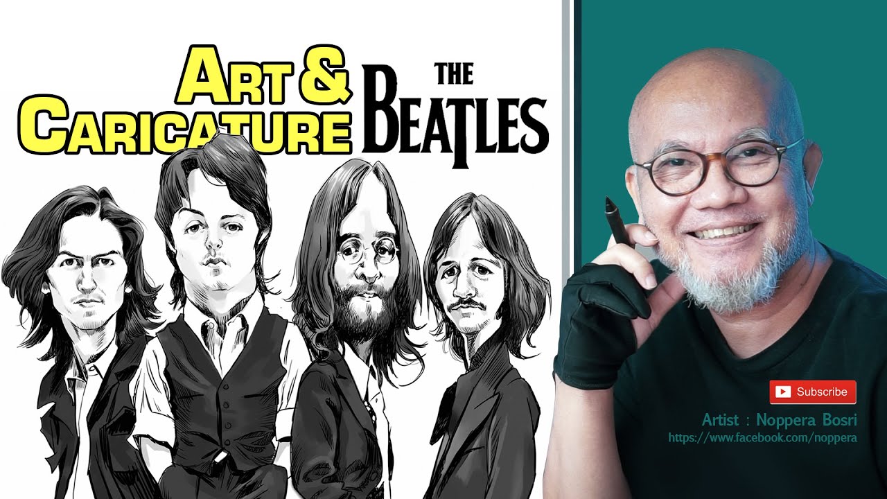 Drawing Caricature : The Beatles
