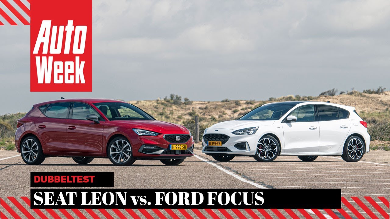 Seat Leon vs. Ford Focus - AutoWeek Dubbeltest - English subtitles