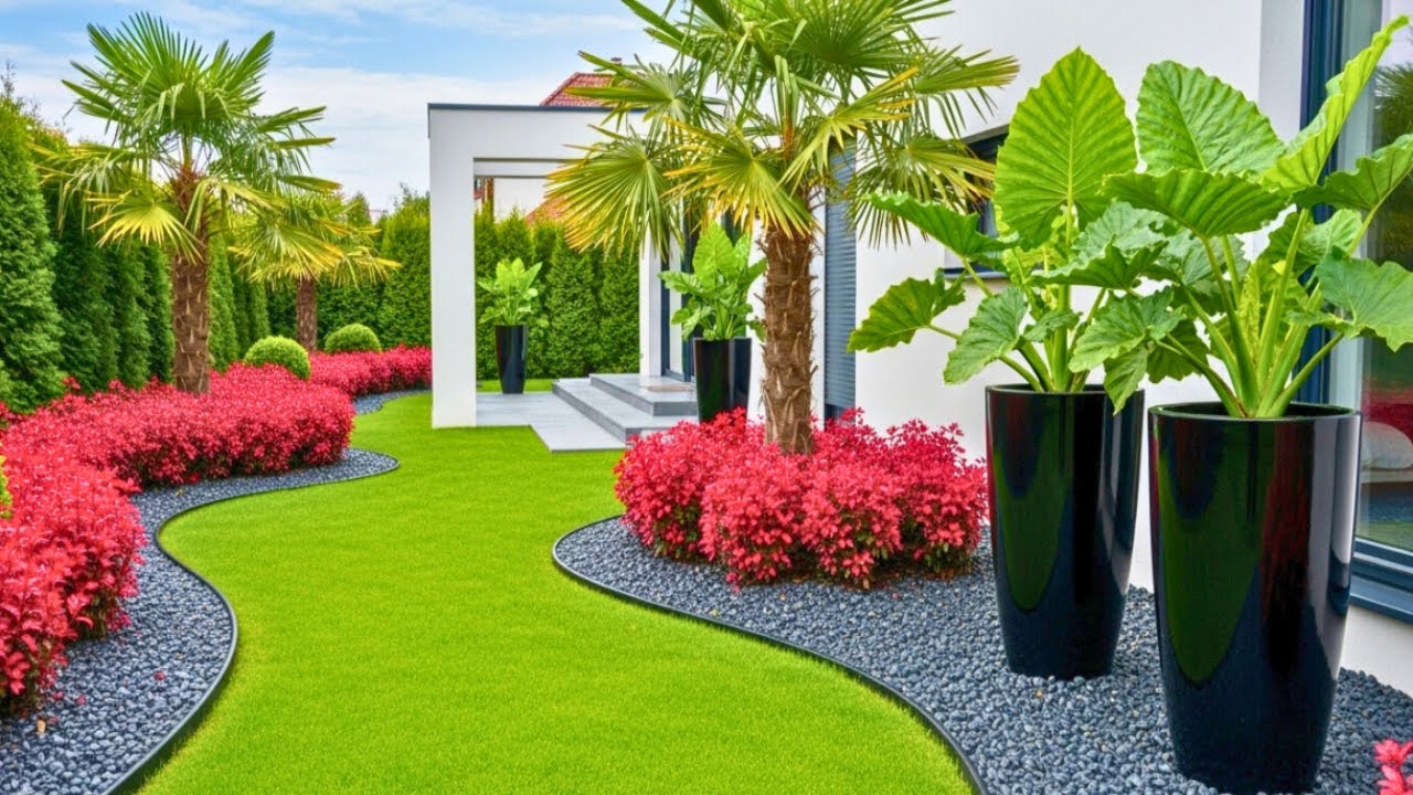 Garden Landscape Design - Trendy Front Garden Landscaping Ideas 2025 - Outdoor Home Garden Designs