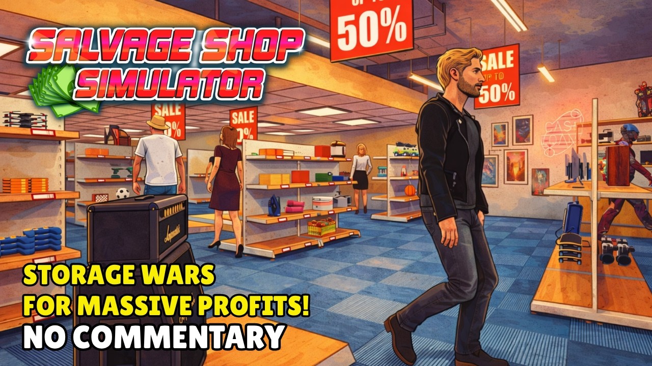 Salvage Shop Simulator! 💰📦 Long Gameplay - No Commentary