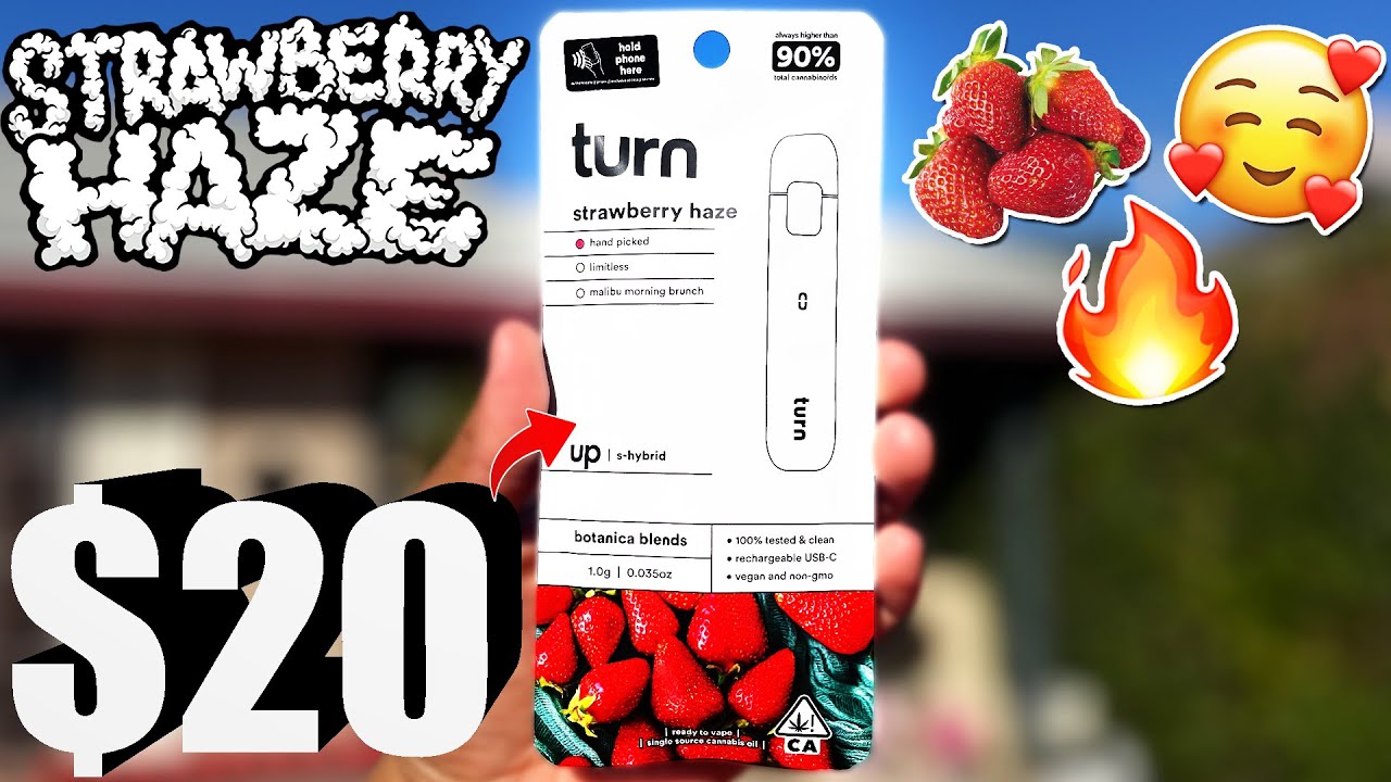 This STRAWBERRY HAZE had me in the CLOUDS! | Turn Up Strawberry Haze Review! | Cheap Carts #128