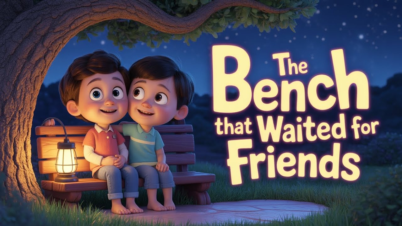 The Bench That Waited for Friends 🥰🍁 #bedtimestory #kidsstory 