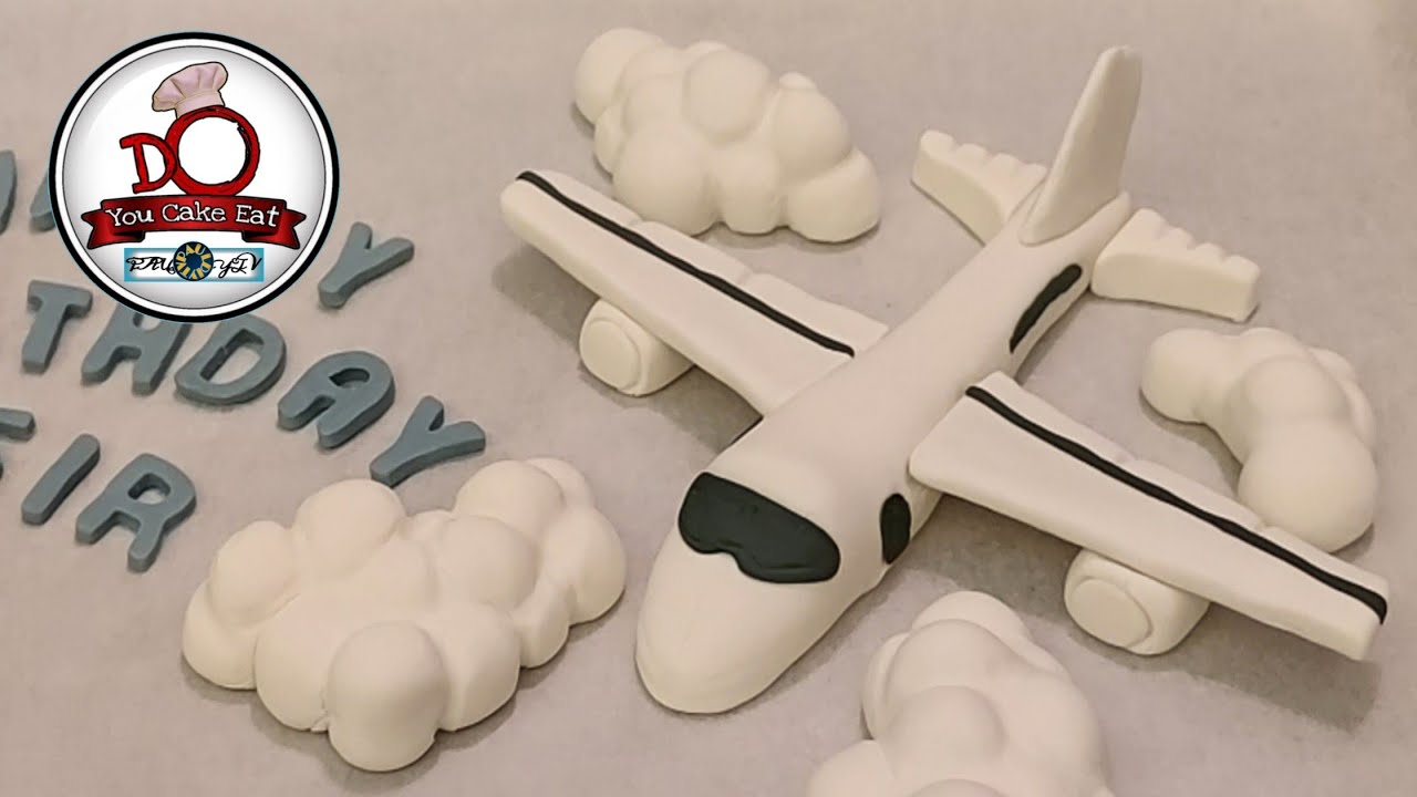 3D Airplane Cake Topper Tutorial - How to Make an Airplane Cake Topper