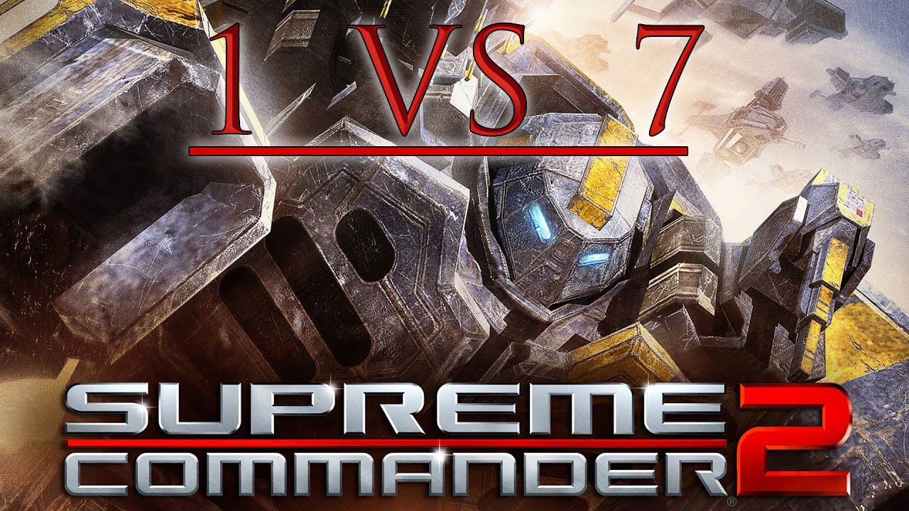 1 vs 7 Supreme Commander 2 Cybran (Hard AI, Standard rules, no Exclusions, Random races)