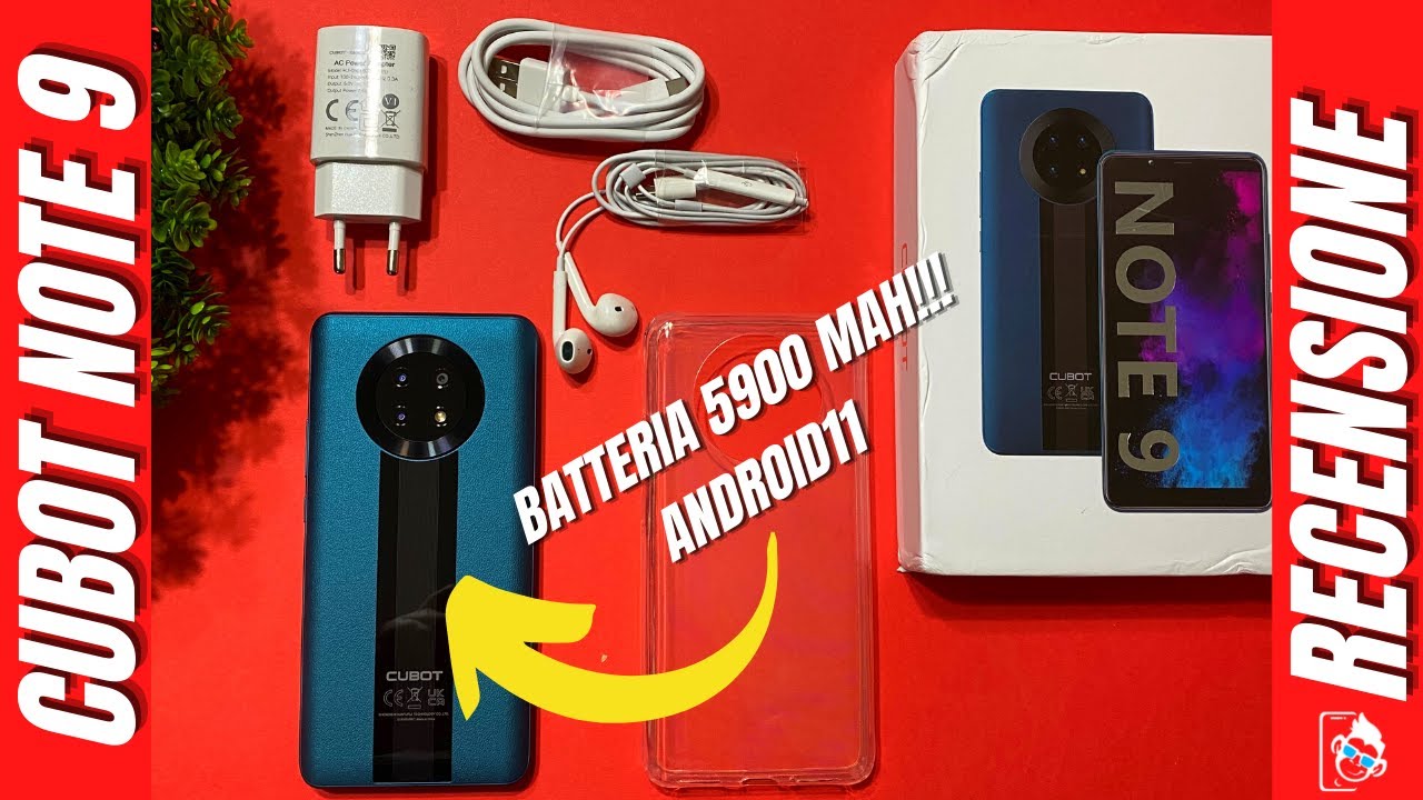 Recensione CUBOT NOTE 9 - CINESONE Entry Level ECONOMICO BATTERY PHONE con Android 11