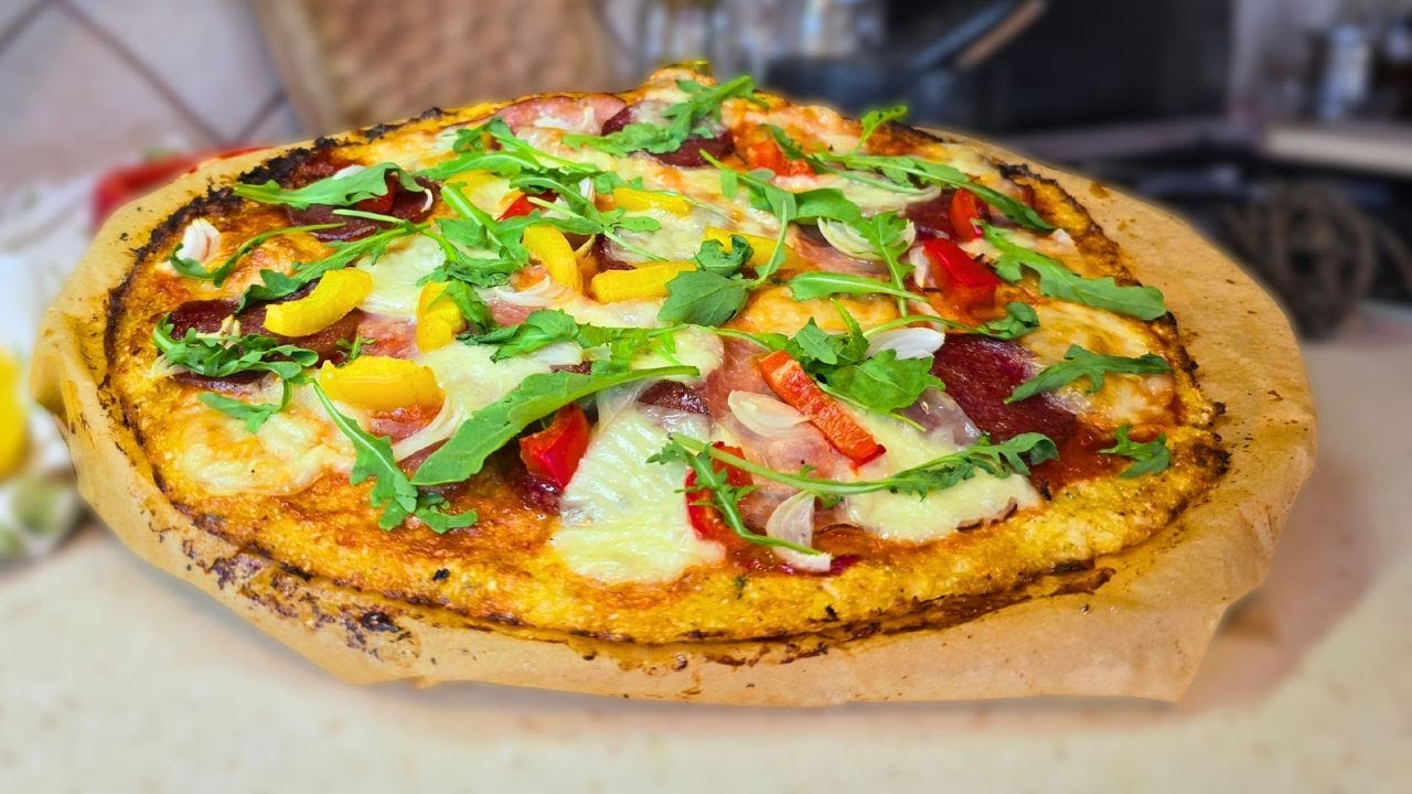 🍕🔥 Keto Pizza na Spodzie z Kalafiora – Fit, Bez Mąki i Obłędnie Smaczna! #keto #lowcarb #food