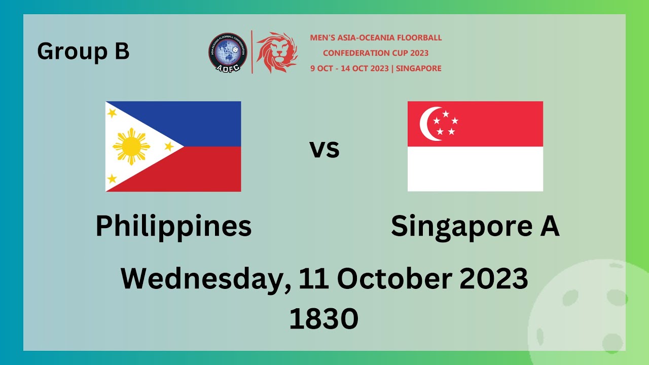 Philippines 0- 21 Singapore A | AOFC2023 Group B  | LIVE