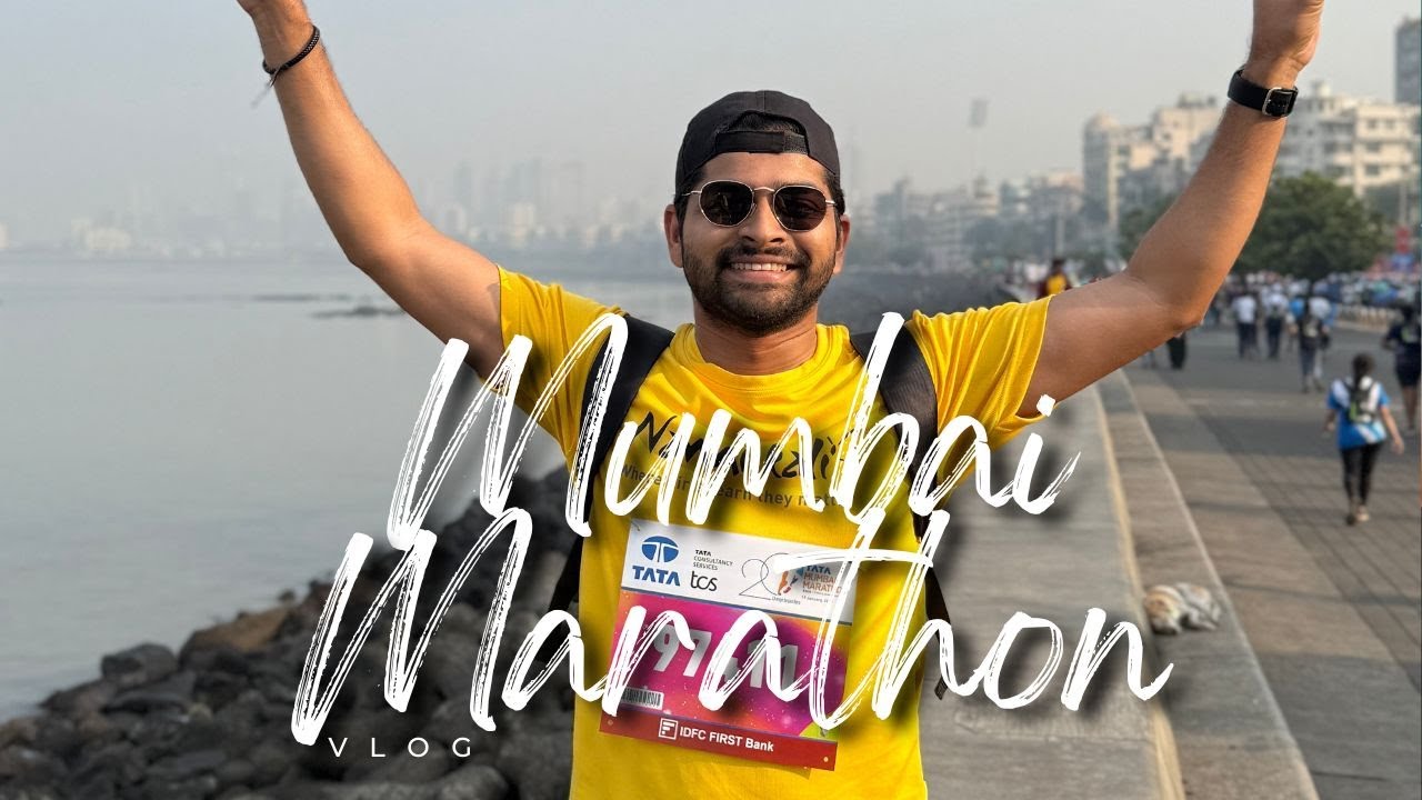 Running through the Mumbai Marine Drive! ❤️| TATA Mumbai Marathon✨