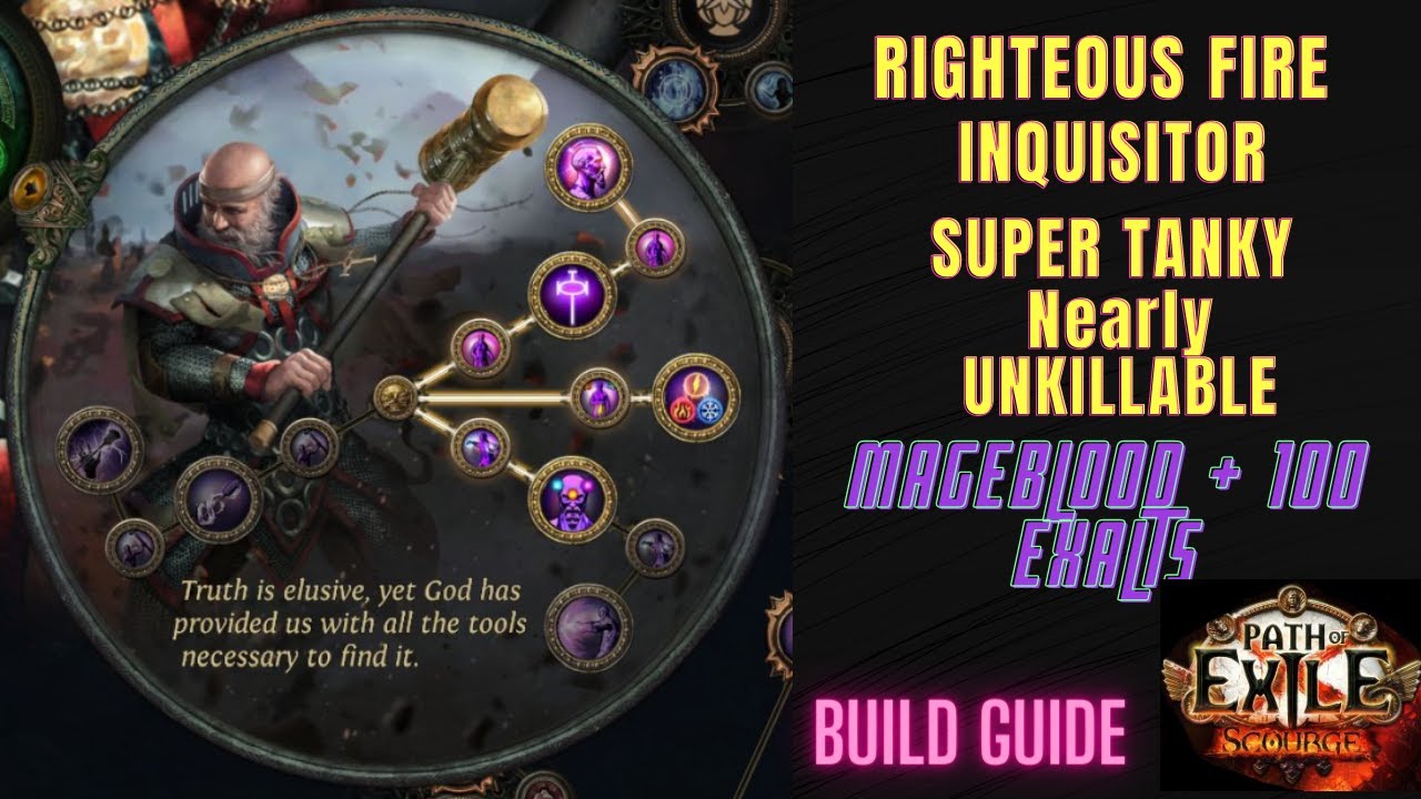 [POE 3.16] Inquisitor RF Super Tanky and Nearly Unkillable with Build Guide