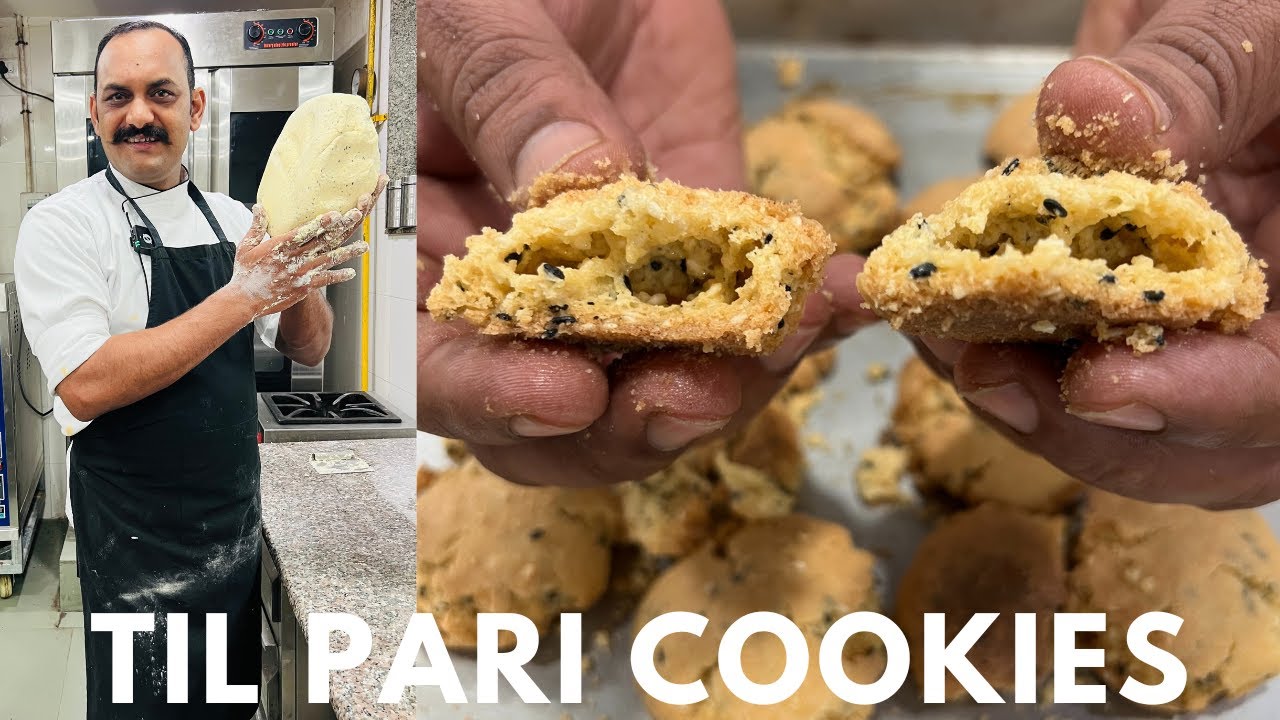 Til Pari Cookies | Sesame Biscuits Recipe | Bakery Mein Banne Wale Cookies | Handmake Cookies Recipe