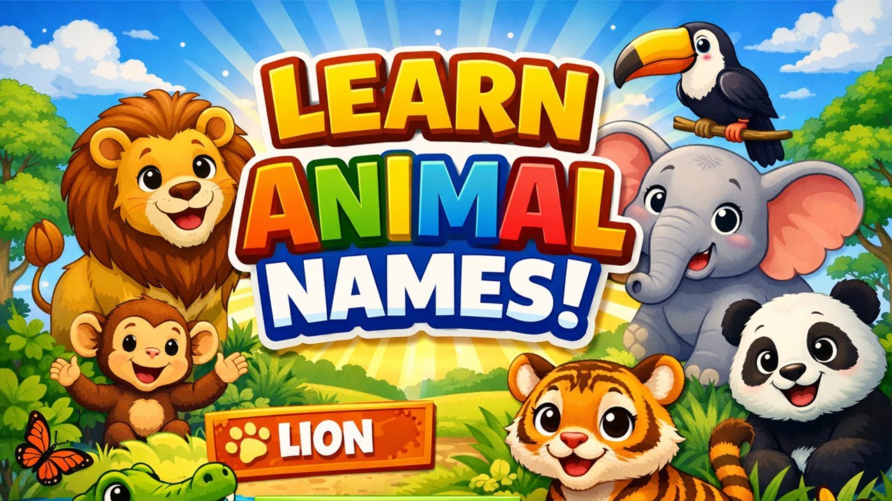 Learn Animal Names for Kids 🐶🐱 | Animals Names | Early Learning Video