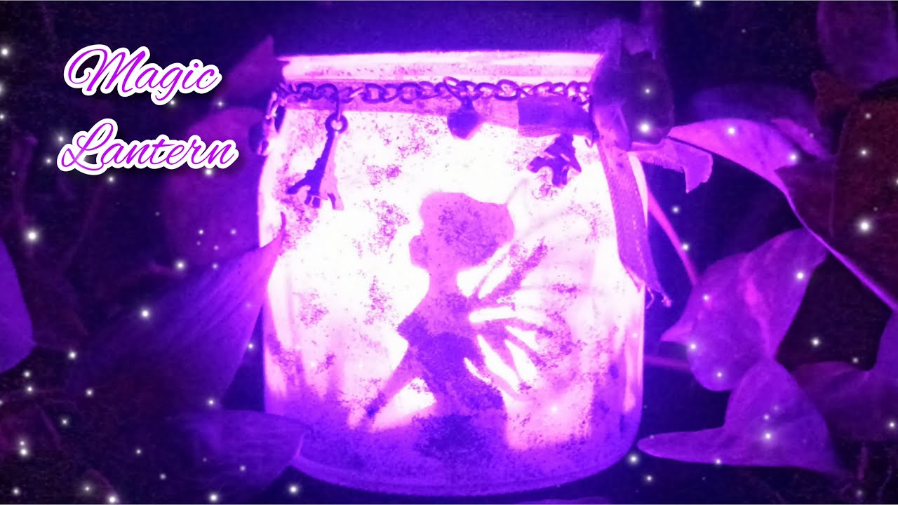 Fairy 🧚‍♀️Lantern Tutorial/No tissue Paper/DIY:Fairy Glow Jar/Room decor/Best out of waste/Mason jar