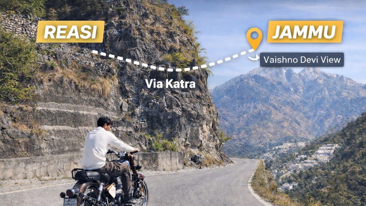 Reasi to Jammu Ride | Via Katra | Vaishno Devi View