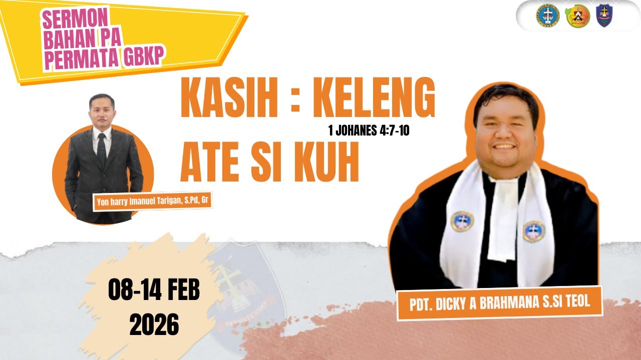 SERMON PA PERMATA GBKP TANGGAL 08-14  PEBRUARI 2026