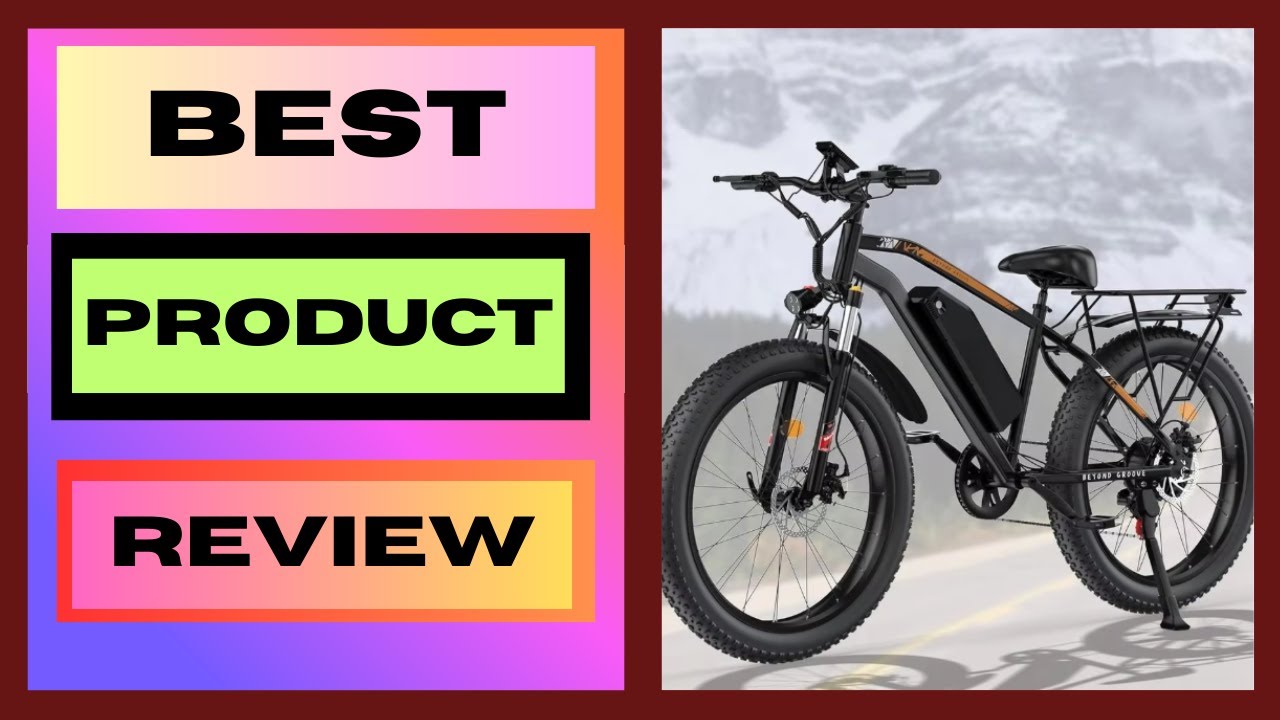 Adult Fat Tire EBike 1500W Peak Motor - 48V 15Ah Fast EMountain Bike, 28MPH & 60 Miles Long Range