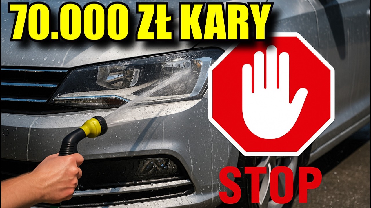70.000zł Grzywny i WYROK za? MYCIE AUTA NA POSESJI! 