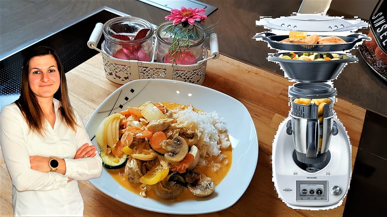Turmkochen mit dem Thermomix - Kokoscurry mit Huhn