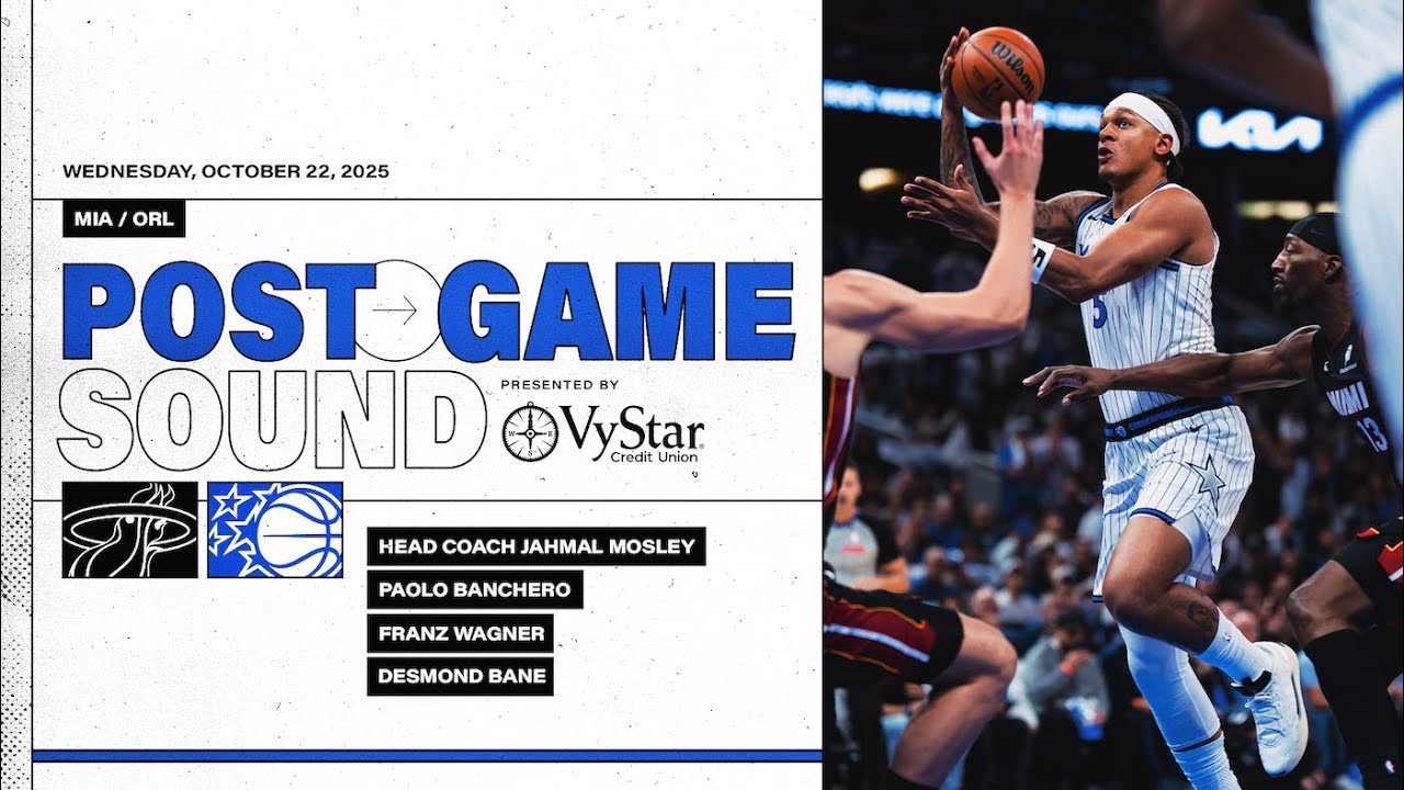 POSTGAME SOUND: HEAT VS. MAGIC | COACH MOSE, PAOLO BANCHERO FRANZ WAGNER & DESMOND BANE