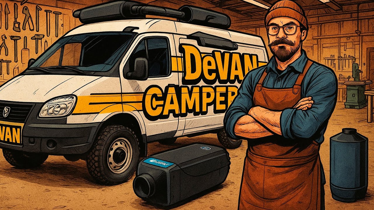 Автономный отопитель в Автодом. Тест водной системы Соболь Westfalia