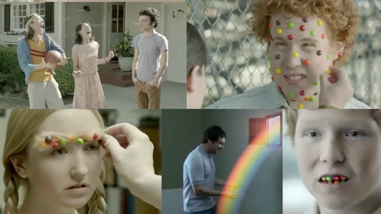 Skittles Commercials Compilation All Funny Taste The Rainbow Ads Review