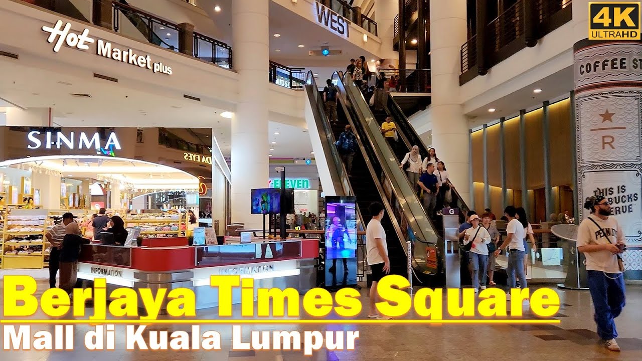 walking around BERJAYA TIMES SQUARE❗Shopping mall at Kuala Lumpur - Malaysia