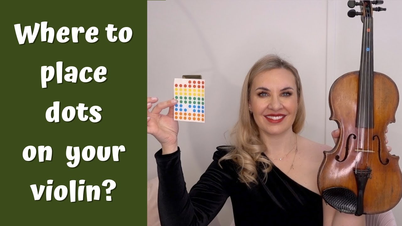 Where and How to put dots/stickers/markers on your violin