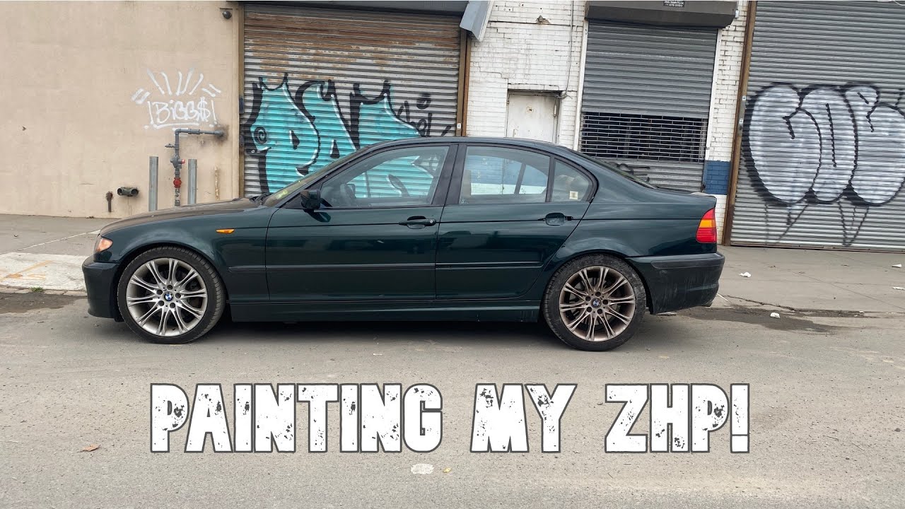 Painting My 1 of 3 Oxford Green BMW E46 330i ZHP