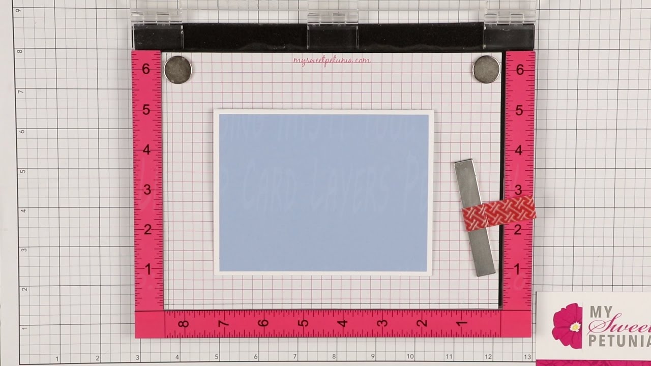 Using MISTI Tool to Line Up Card Layers Perfectly