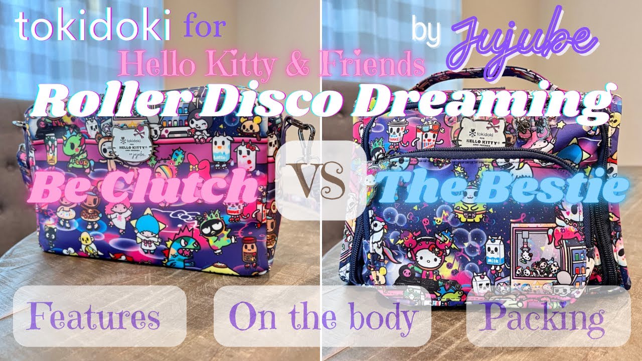 Jujube Roller Disco Dreaming Be Clutch vs The Bestie/On the Body/Features/Packing