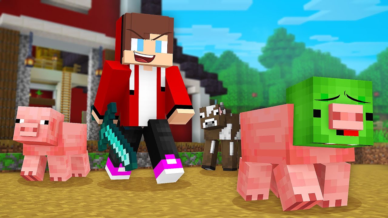 Mikey vs JJ Hide and Seek Using Shapeshift in Minecraft (Maizen)