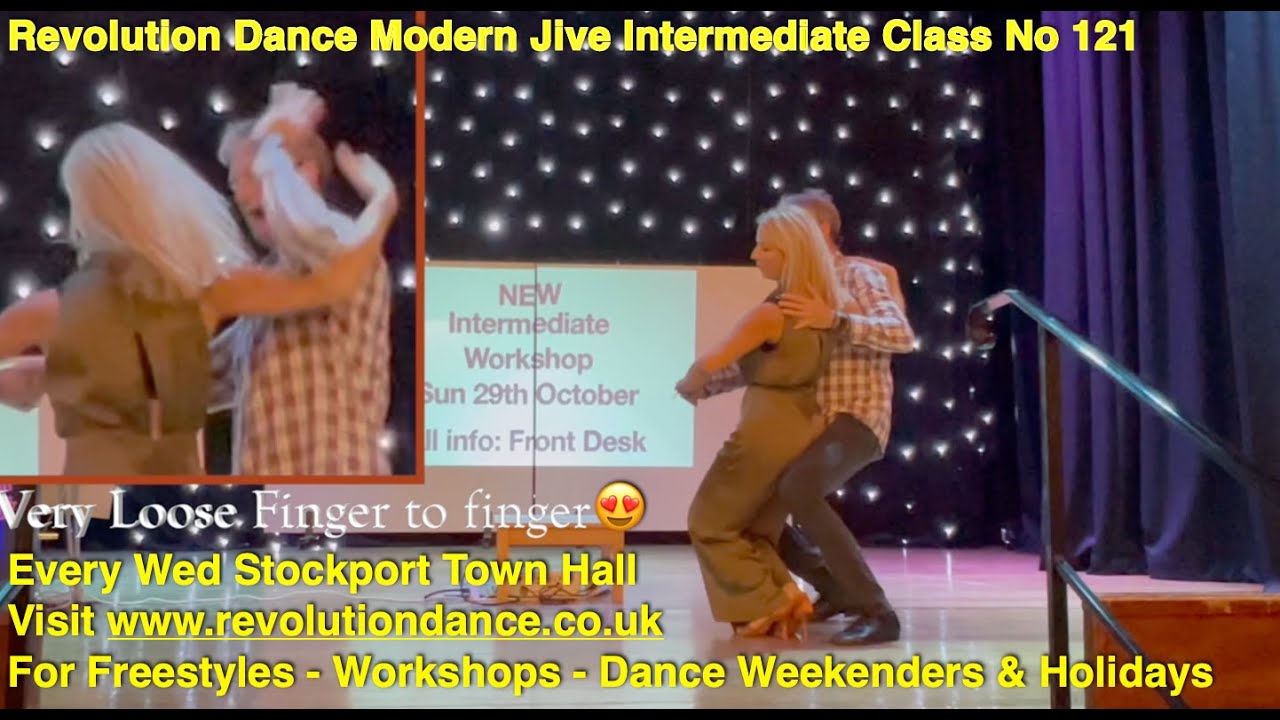 Modern Jive Intermediate Class 121 Easy Tango style moves with with a Dip in 2 mins Revolution Dance