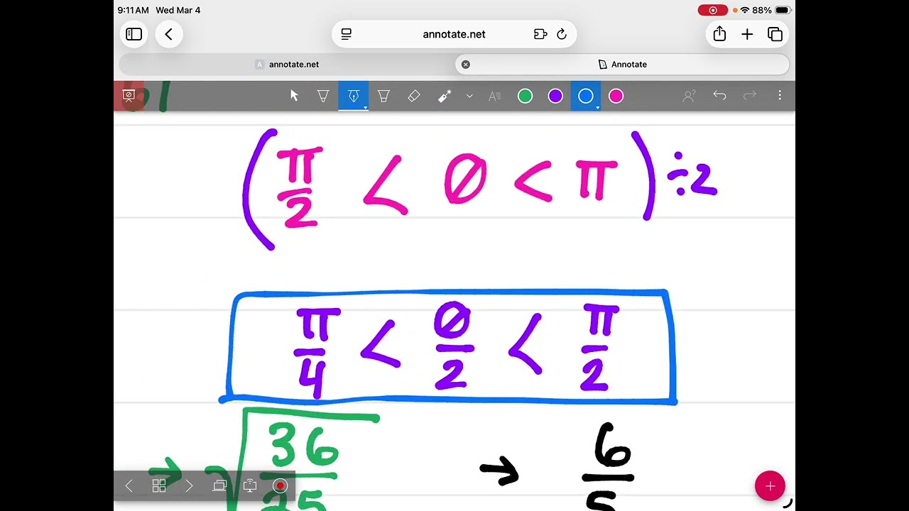 Precal 3.4.26 using half angle formulas