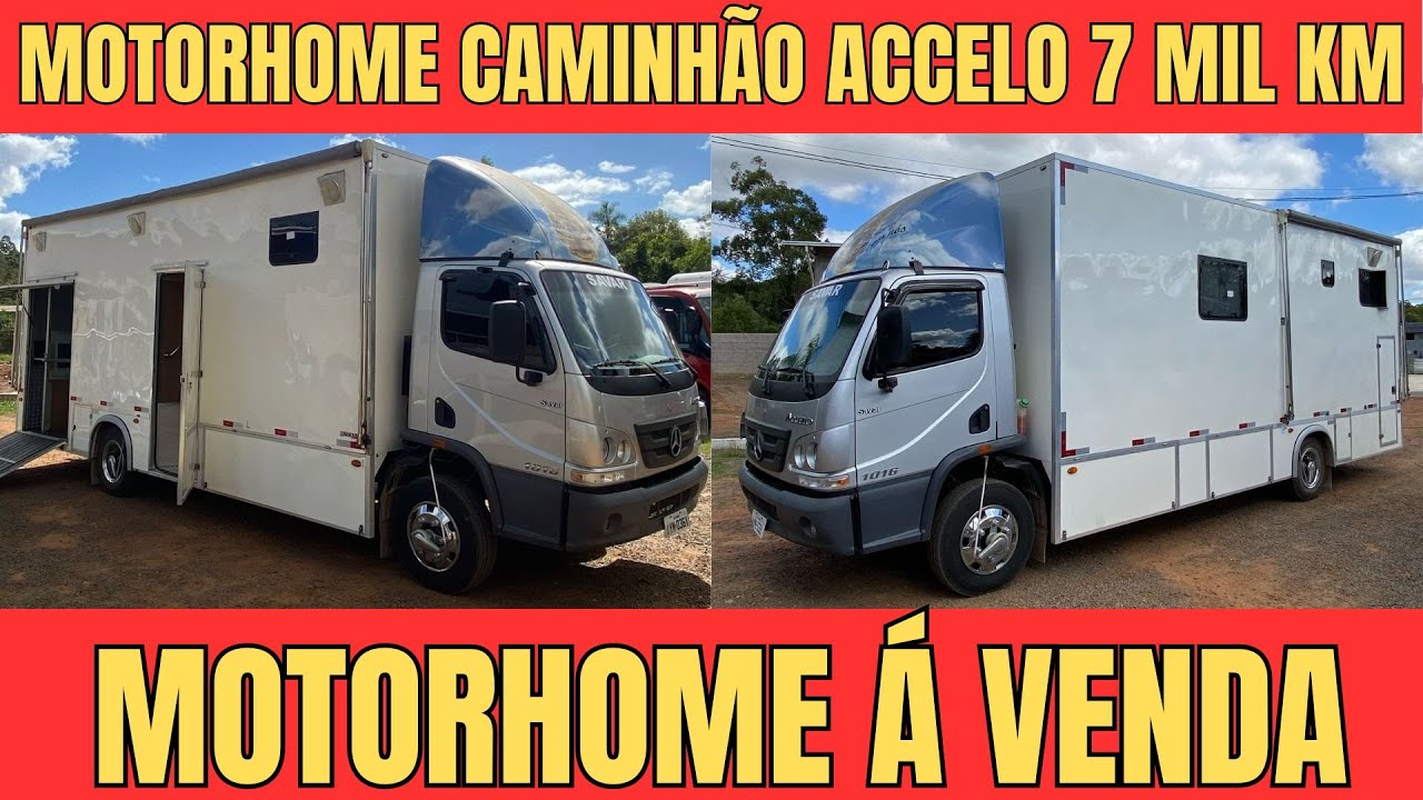 MOTORHOME CAMINHÃO ACCELO 1016 Á VENDA