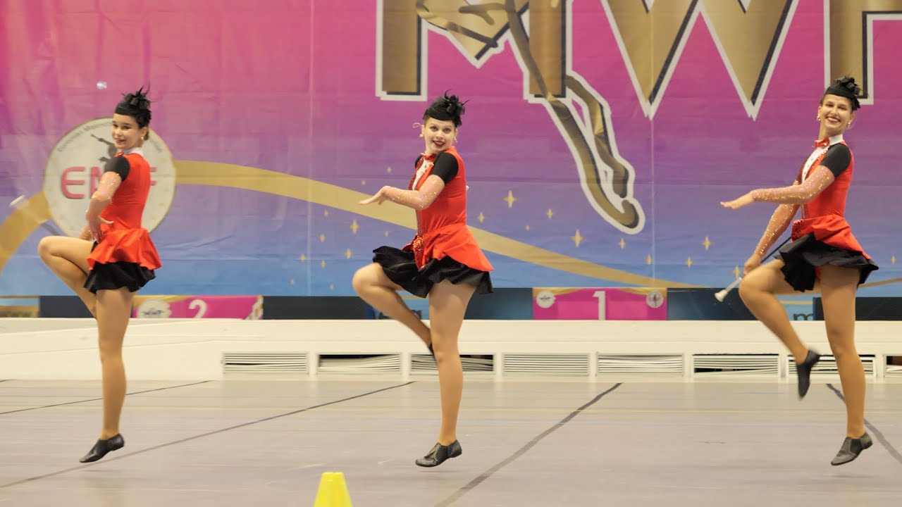 Majorettes *SOFFI Lozorno* - trio BATON  - XX European Majorette Championship - Monza 2025