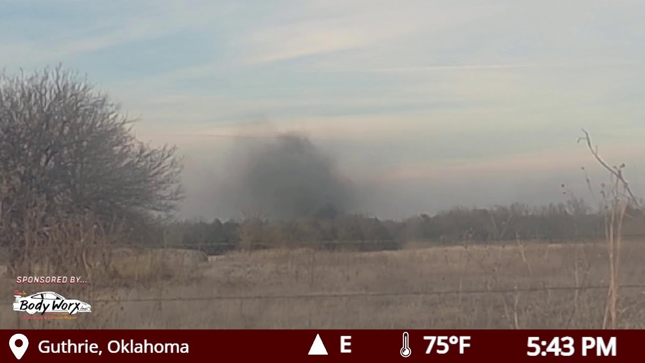 Large Grassfire SW of Guthrie, Ok