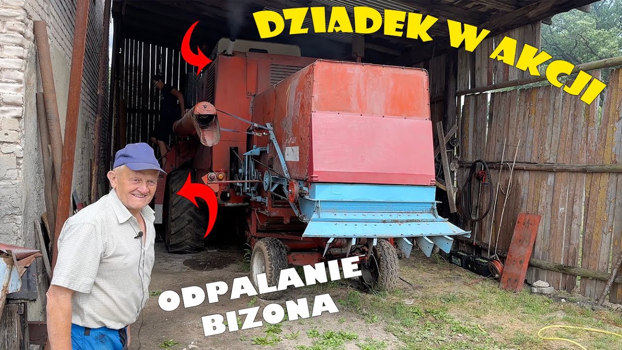Uruchomienie Bizona Po Zimie! | Dziadek zadowolony! | BIZON Z056 | Odpalanie Bizona