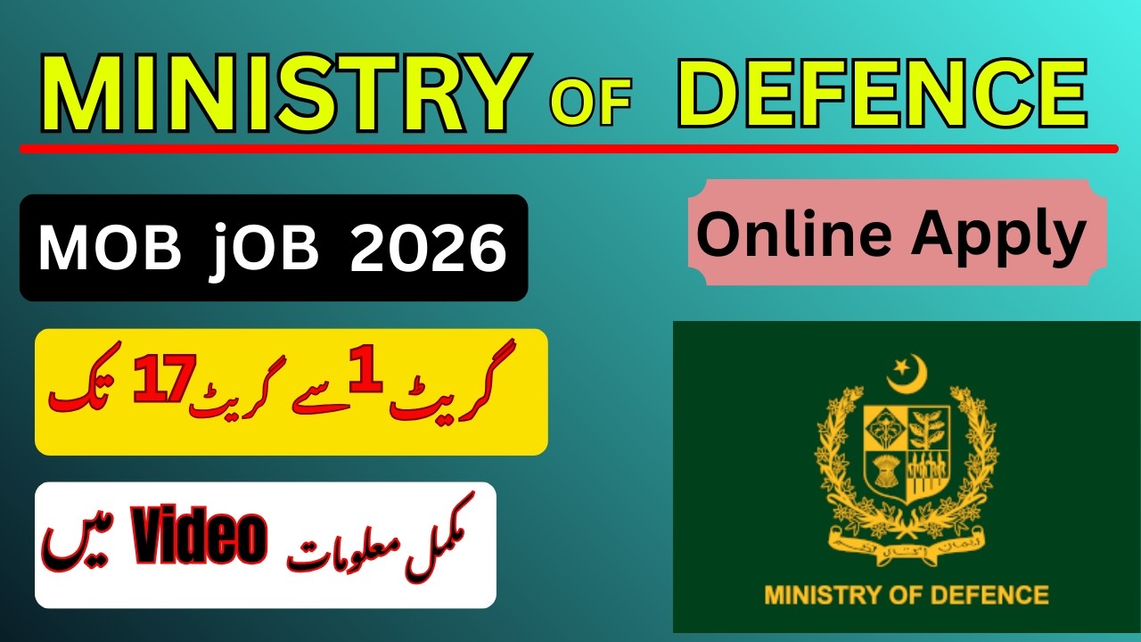 MOD Job 2026 | Ministery of Defence jobs 2026 | How to apply online ?